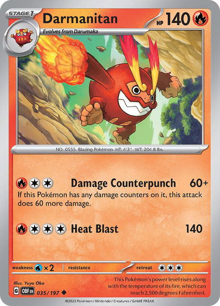 Darmanitan - SV03: Obsidian Flames Pokémon trading card