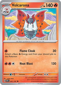 Volcarona - SV03: Obsidian Flames (OBF) #041/197 - Uncommon Pokémon Trading Card