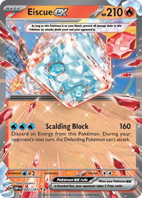 Eiscue ex - SV03: Obsidian Flames (OBF) #042/197 - Double Rare Pokémon Trading Card