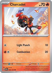 Charcadet - SV03: Obsidian Flames (OBF) #043/197 - Common Pokémon Trading Card