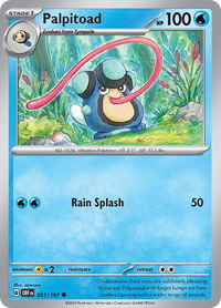 Palpitoad - SV03: Obsidian Flames (OBF) #051/197 - Common Pokémon Trading Card