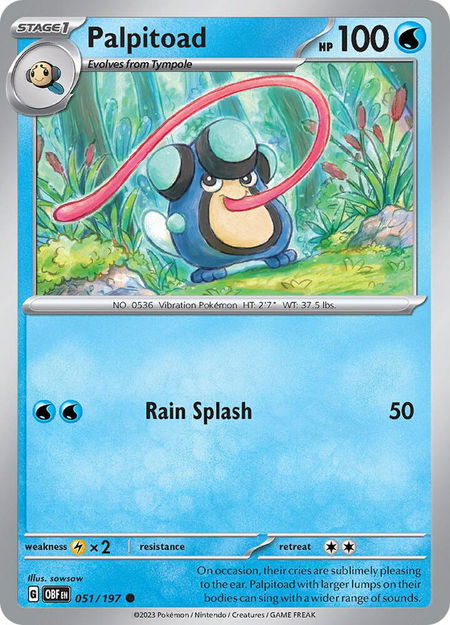 Palpitoad - SV03: Obsidian Flames Pokémon trading card