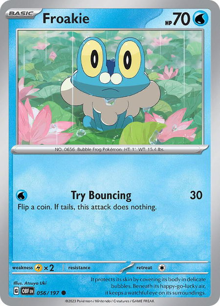 Froakie - SV03: Obsidian Flames Pokémon trading card