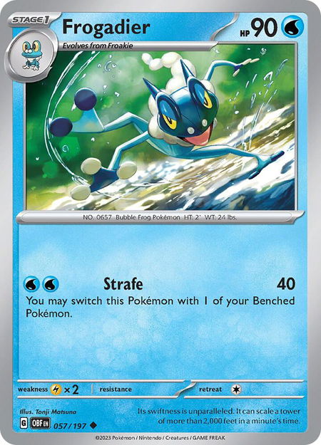 Frogadier - SV03: Obsidian Flames Pokémon trading card