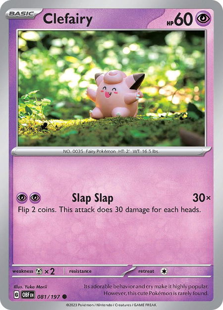 Clefairy - SV03: Obsidian Flames Pokémon trading card
