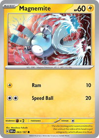 Magnemite - SV03: Obsidian Flames (OBF) #063/197 - Common Pokémon Trading Card