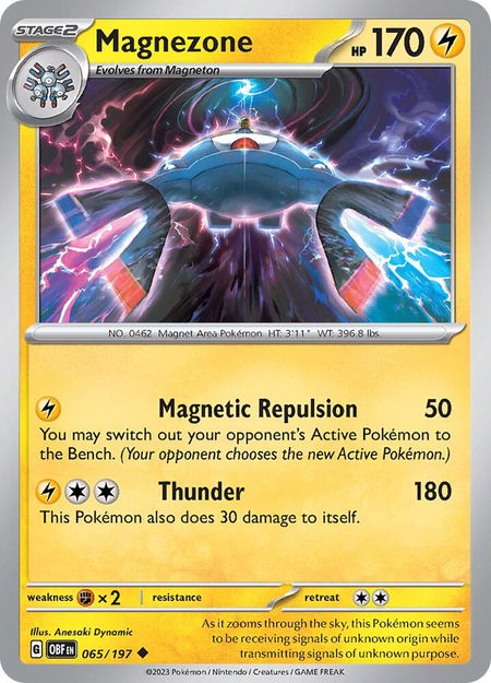 Magnezone - SV03: Obsidian Flames Pokémon trading card