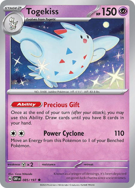 Togekiss - SV03: Obsidian Flames Pokémon trading card
