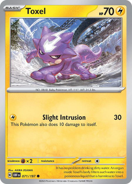 Toxel - SV03: Obsidian Flames Pokémon trading card