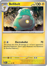 Bellibolt - 077/197 - SV03: Obsidian Flames (OBF) #077/197 - Uncommon Pokémon Trading Card