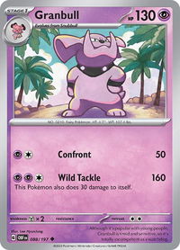 Granbull - SV03: Obsidian Flames (OBF) #088/197 - Uncommon Pokémon Trading Card