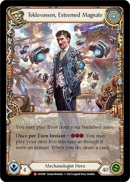 Teklovossen, Esteemed Magnate - Bright Lights Flesh and Blood trading card