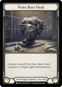 Proto Base Head - Bright Lights (EVO) #EVO022 - Token Flesh and Blood Trading Card