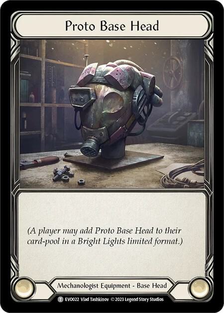 Proto Base Head - Bright Lights Flesh and Blood trading card