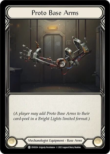 Proto Base Arms - Bright Lights Flesh and Blood trading card
