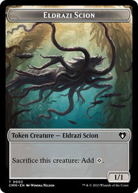 Eldrazi Scion // Satyr Double-Sided Token - Commander Masters (CMM) #2 // 29 - Token Magic: The Gathering Trading Card