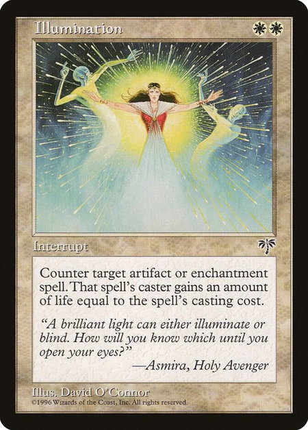 Illumination - Mirage Magic: The Gathering trading card
