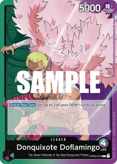 Donquixote Doflamingo (019) - Kingdoms of Intrigue One Piece trading card