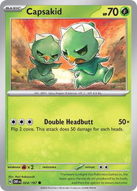 Capsakid - 024/197 - SV03: Obsidian Flames (OBF) #024/197 - Common Pokémon Trading Card