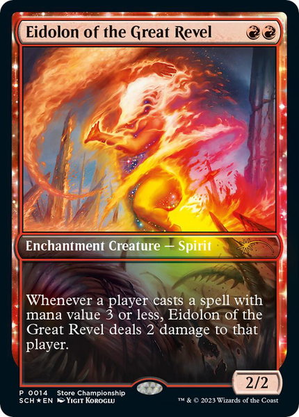 Eidolon of the Great Revel - Game Day & Store Championship Promos Magic: The Gathering trading card