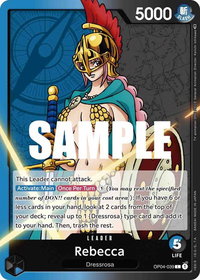 Rebecca (039) - Kingdoms of Intrigue (OP04) #OP04-039 - Leader One Piece Trading Card