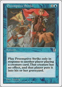 Preemptive Strike - Portal Three Kingdoms (PTK) #50 - Common Magic: The Gathering Trading Card