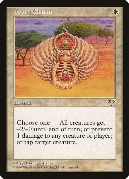 Ivory Charm - Mirage Magic: The Gathering trading card