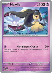 Mawile - 089/197 - SV03: Obsidian Flames (OBF) #089/197 - Common Pokémon Trading Card