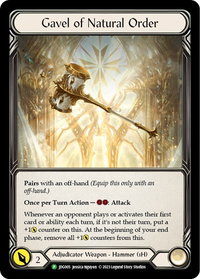 Gavel of Natural Order - JDG005 - Flesh and Blood: Promo Cards (PR) #JDG005 - Promo Flesh and Blood Trading Card