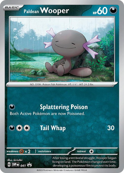 Paldean Wooper - 041 trading card from SV: Scarlet & Violet Promo Cards Paldean Wooper - 041 - SV: Scarlet & Violet Promo Cards Pokémon trading card