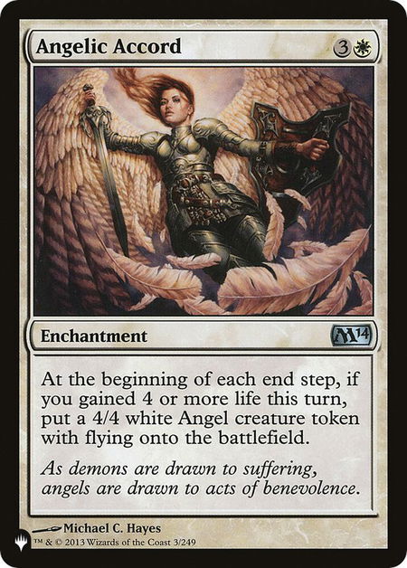 Angelic Accord - The List Reprints Magic: The Gathering trading card