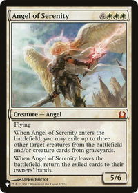 Angel of Serenity (RTR) - The List Reprints (LIST) #1 - Mythic Magic: The Gathering Trading Card