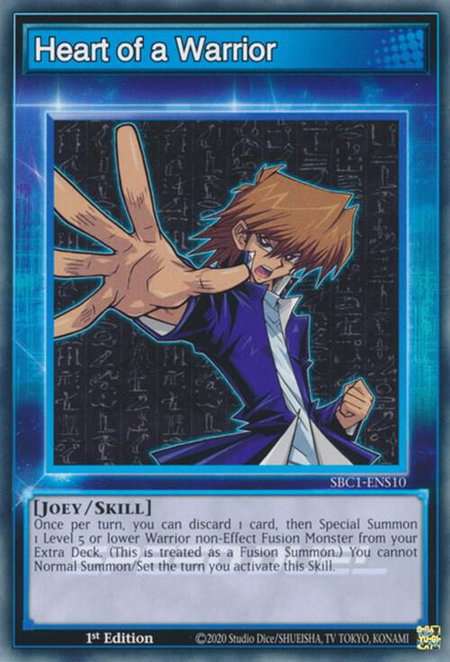 Heart of a Warrior - Speed Duel: Streets of Battle City YuGiOh trading card