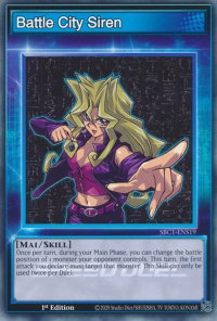 Battle City Siren - Speed Duel: Streets of Battle City (SBC1) #SBC1-ENS19 - Common / Short Print YuGiOh Trading Card