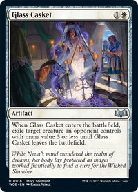 Glass Casket - Wilds of Eldraine (WOE) #16 - Uncommon Magic: The Gathering Trading Card