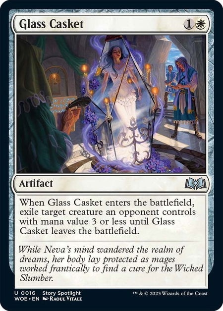 Glass Casket - Wilds of Eldraine Magic: The Gathering trading card