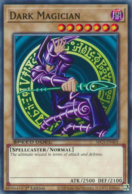 Dark Magician (A) - Speed Duel: Streets of Battle City YuGiOh trading card