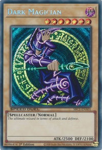 Dark Magician (A) (Secret Rare) - Speed Duel: Streets of Battle City (SBC1) #SBC1-ENA01 - Secret Rare YuGiOh Trading Card