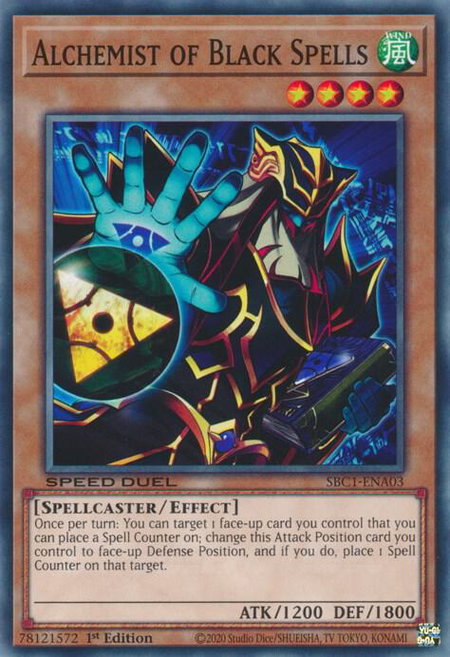 Alchemist of Black Spells - Speed Duel: Streets of Battle City YuGiOh trading card