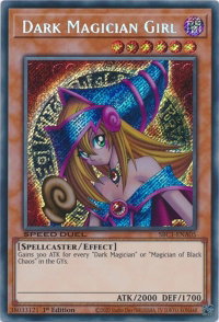 Dark Magician Girl (Secret Rare) - Speed Duel: Streets of Battle City (SBC1) #SBC1-ENA05 - Secret Rare YuGiOh Trading Card