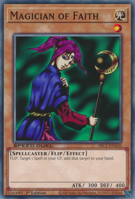 Magician of Faith (A) - Speed Duel: Streets of Battle City YuGiOh trading card