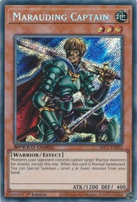 Marauding Captain (Secret Rare) - Speed Duel: Streets of Battle City (SBC1) #SBC1-ENB02 - Secret Rare YuGiOh Trading Card