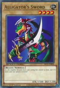 Alligator's Sword - Speed Duel: Streets of Battle City (SBC1) #SBC1-ENB08 - Common / Short Print YuGiOh Trading Card