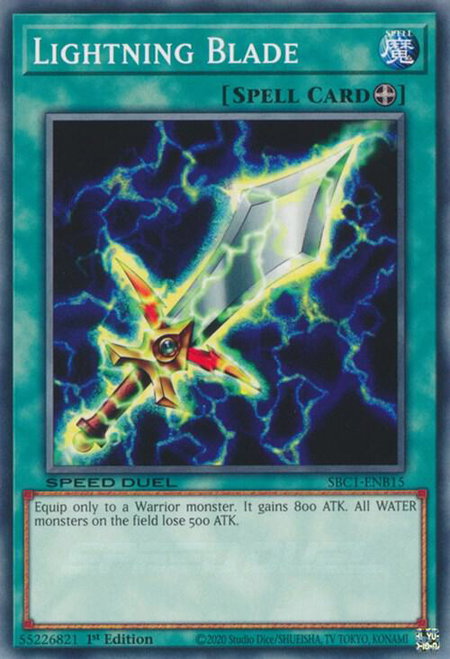 Lightning Blade - Speed Duel: Streets of Battle City YuGiOh trading card