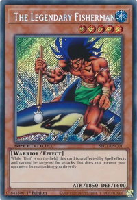 The Legendary Fisherman (Secret Rare) - Speed Duel: Streets of Battle City (SBC1) #SBC1-ENC01 - Secret Rare YuGiOh Trading Card