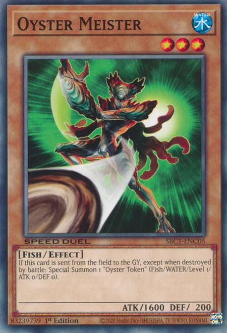 Oyster Meister - Speed Duel: Streets of Battle City YuGiOh trading card