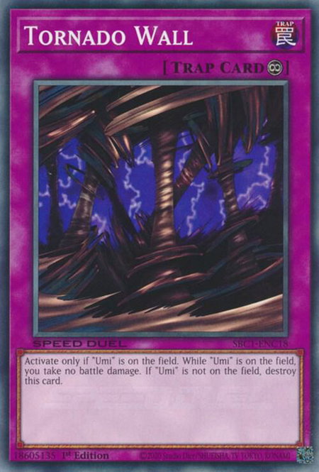 Tornado Wall - Speed Duel: Streets of Battle City YuGiOh trading card