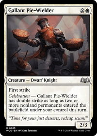Gallant Pie-Wielder - Wilds of Eldraine (WOE) #15 - Uncommon Magic: The Gathering Trading Card
