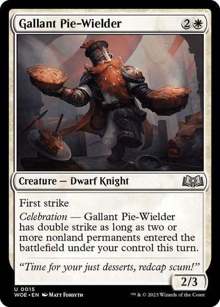 Gallant Pie-Wielder - Wilds of Eldraine Magic: The Gathering trading card