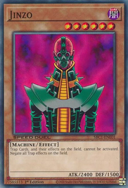Jinzo - Speed Duel: Streets of Battle City YuGiOh trading card